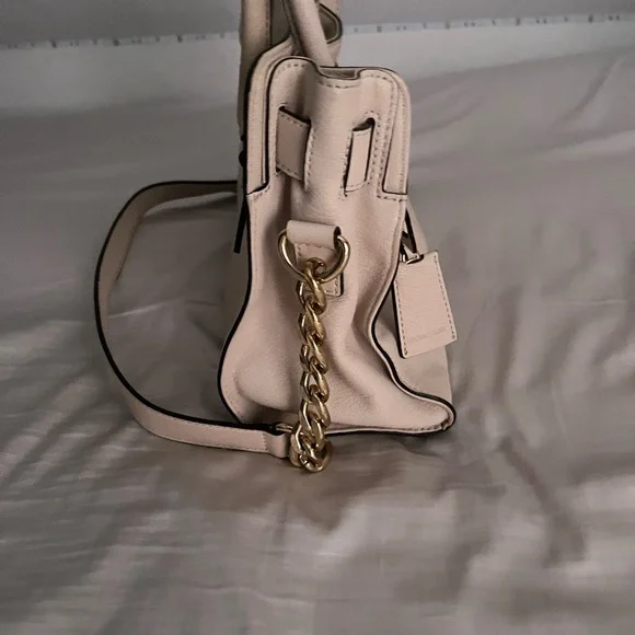 Michael Kors Cream Satchel with Gold Accents - Picture 3 of 5